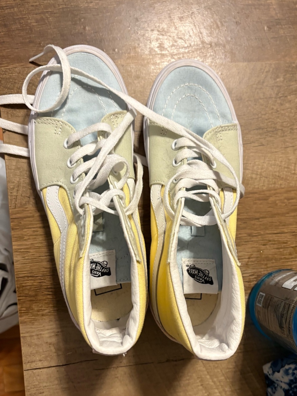 Vans Sk8-Hi Pastel Block sneakers.